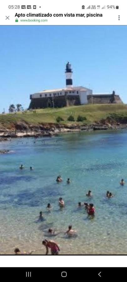 Na Barra Farol Da Barra Bahia Vista Ao Mar 公寓 *